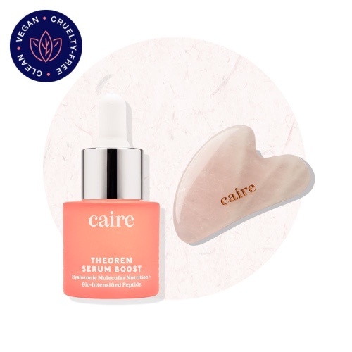 Theorem Serum Boost 15 mL | 0.5 oz + Gua Sha Set - Rose Quartz Gua Sha