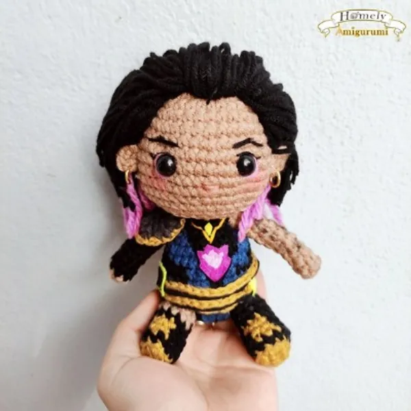 Valorant Charater  Reyna Crochet Doll Amigurumivalorant | Etsy