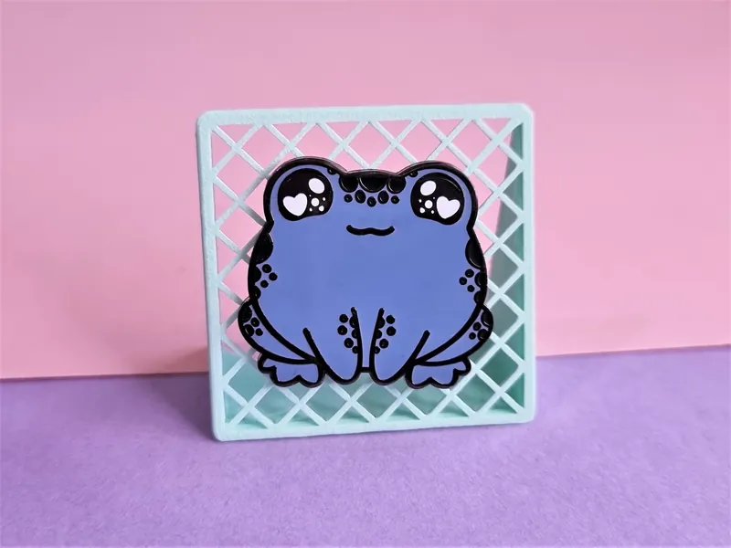 Blue Poison Dart Frog Pin