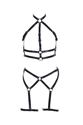 Vegan Leather Harness Set