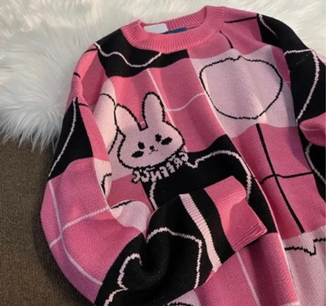 Bunny Heart Knitted Sweater Pullover Jumper  Multiple Colours | Etsy Australia