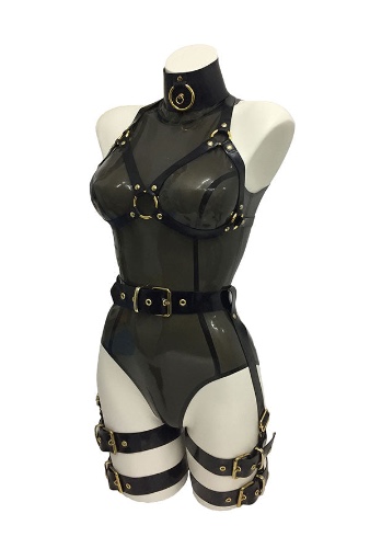 Buckles and Rings Set EU | L / UK14 / Semi Translucent Black / Black
