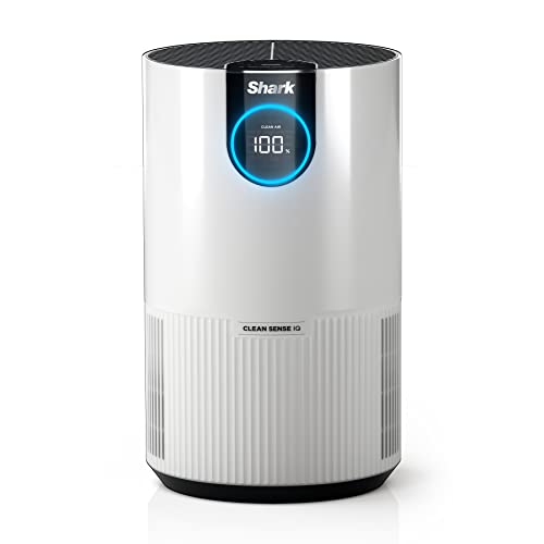 Shark Clean Sense Air Purifier for Bedroom and Office with HEPA Air Filter, Covers Up To 500 SQ FT,Removes Smoke, Dust, Allergens, and Pollutants, HP102 - 1 Pack