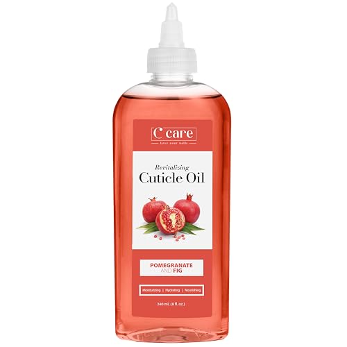 C CARE Pomegranate and Fig Cuticle Oil For Nails - Repairs Cuticles Overnight - Moisturizes and Strengthens Nails and Cuticles - 8oz - Pomagranete and Fig - 8 Fl Oz (Pack of 1)