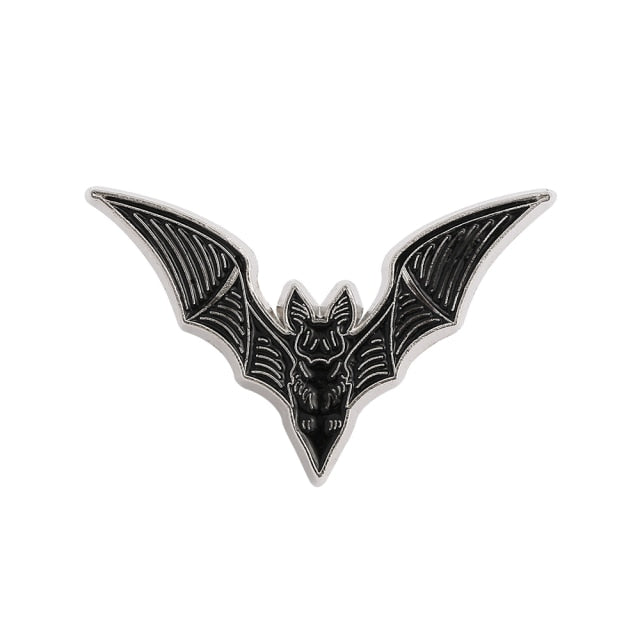 Flying Bat Enamel Lapel Pin