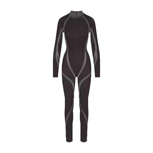 SKIMS FIRST LAYERS ZIP FRONT CATSUIT | ONYX