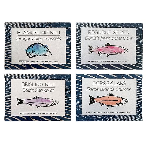 Fangst - Canned Nordic Seafood Variety Pack of 4