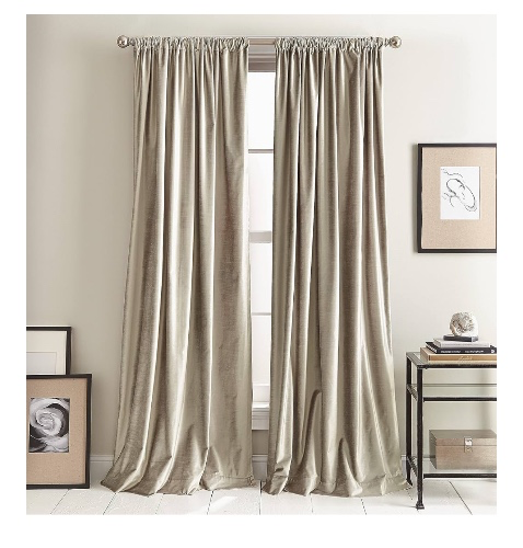 Champagne Velvet Curtains 