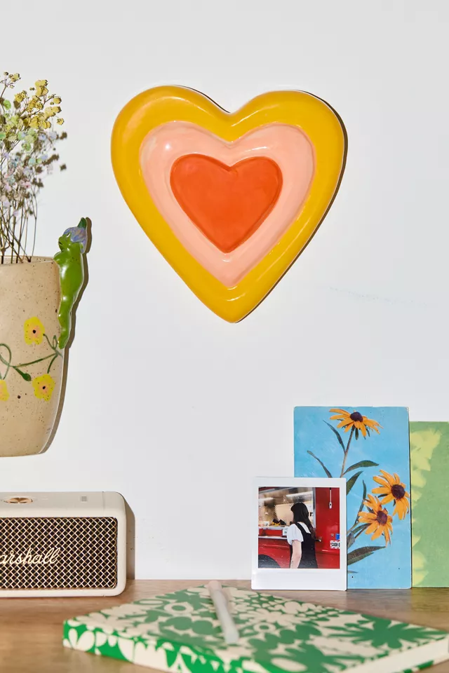 Puffy Heart Wall Hanging