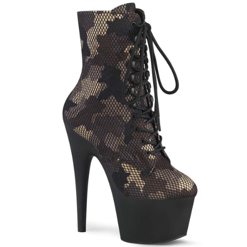 Pleaser ADORE-1020CM Groen Camo-Mesh/Blk Mat
