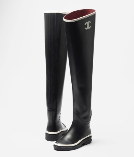Thigh High Boots - Caoutchouc — Fashion | CHANEL