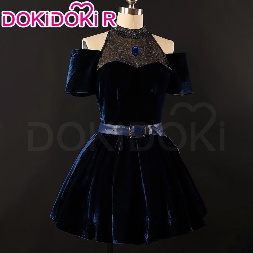 【Size XS-3XL】DokiDoki-R Anime Alienn Stagee Cosplay Mizii Costume Black Dress | XL-Order Processing Time Refer to Description Page