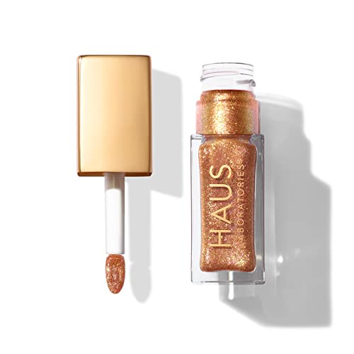 HAUS LABORATORIES by LADY GAGA: La Luce Lip Glaze | Limited Edition CASA GAGA Collection | 3 High Shine Shimmer Shades | Vegan & Cruelty Free - Caramella D'Oro