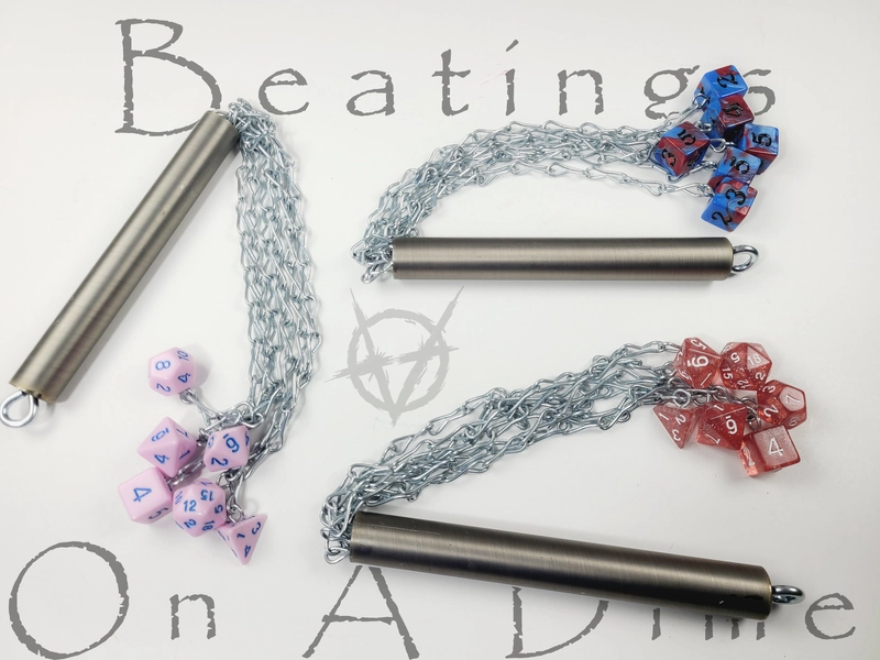 Dice Floggers - Kinky Geek Toys - Unique BDSM - Hard Impact Play - Dungeon Punishment - Sadistic Kink Gear - Handmade Bondage - Master slave