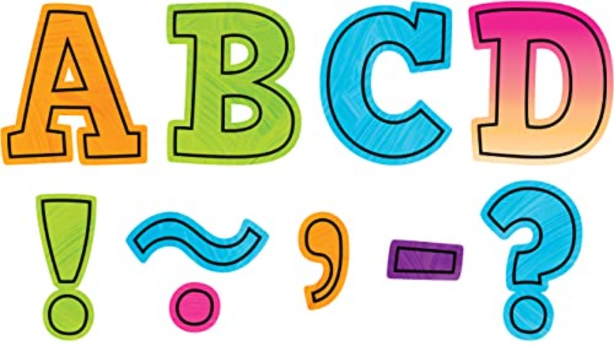 Teacher Created Resources Brights 4Ever Bold Block 3" Magnetic Letters