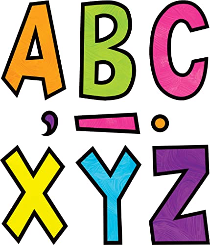 Teacher Created Resources Brights 4Ever 7" Fun Font Letters, Multi-colored