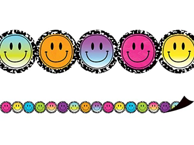 Teacher Created Resources Smiley Faces Magnetic Border