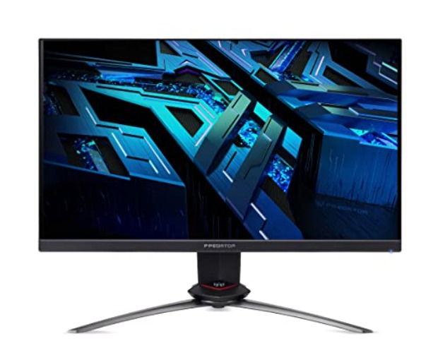 Predator XB253QGP Gaming Monitor 24,5 Zoll (62 cm Bildschirm) Full HD, 165Hz, Fast LC 2ms (G2G), 2xHDMI 2.0, DP 1.2a, höhenverstellbar, drehbar, GSync Compatible, HDMI VRR, Schwarz - 24.5 Zoll - 1920 x 1080 Pixels