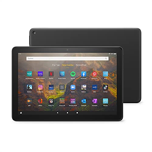 Fire HD 10-Tablet | 25,6 cm (10,1 Zoll) großes Full-HD-Display (1080p), 32 GB, schwarz – mit Werbung - Fire HD 10 - 32 GB - Mit Werbung - Schwarz