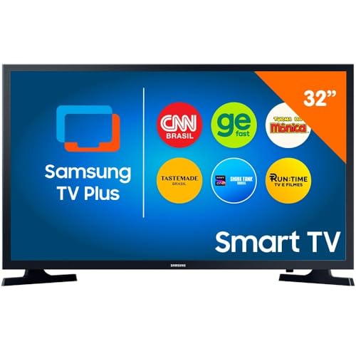 Smart TV LED 32" HD Samsung UN32T4300AGXZD, Tizen Operating System, Wi-Fi, Screen Mirroring, Dolby Digital Plus, 2 HDMI and 1 USB