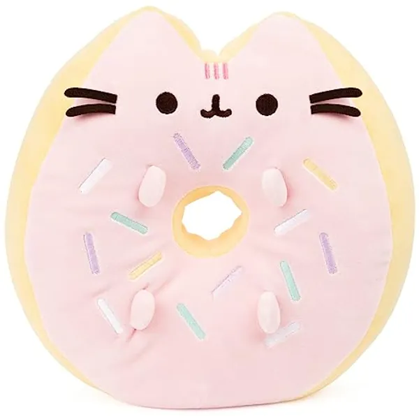GUND Sprinkle Donut Pusheen Squishy Plush Stuffed Animal Cat, Pink and Mint, 12”