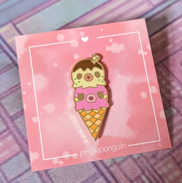 Marina & Zucker Octopus Ice Cream Enamel Pin
