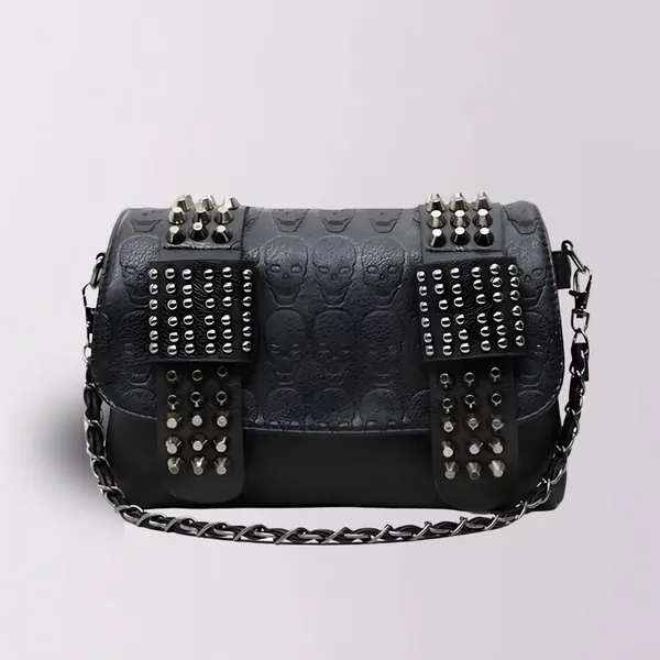Black Skull Rivet Bag