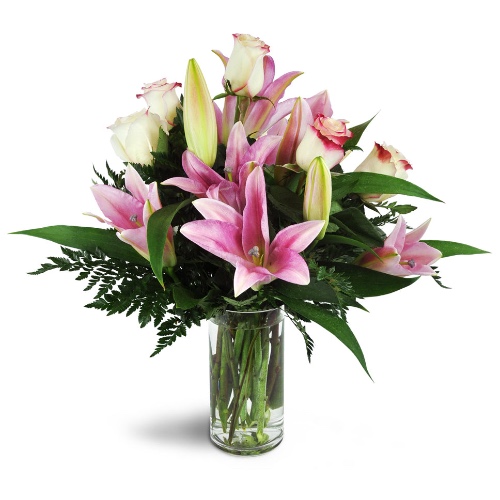 Alluring Roses and Lilies™ Bouquet - Premium