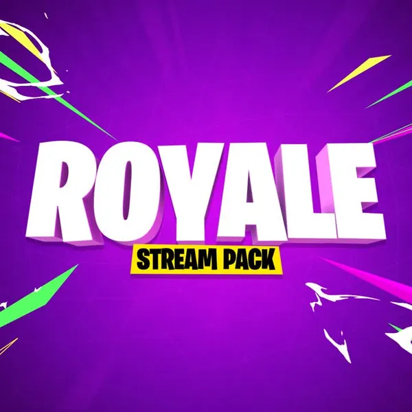 Royale Animated Stream Overlays Package - Royale / 2D Animated