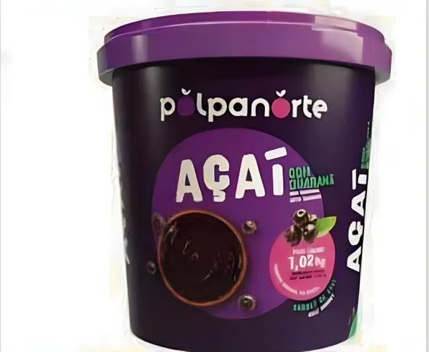 O Açaí com guaraná kg 1,02.
