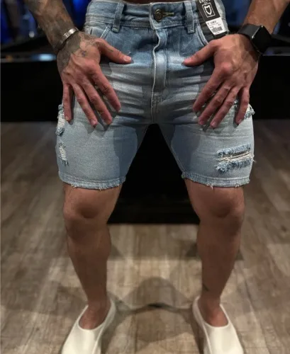 BERMUDA JEANS DESTONADA CLARA