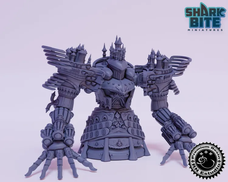 Classic JRPG Character Miniature City Titan, 32mm Scale 3D printed Tabletop RPG for Dungeons & Dragons, Pathfinder, and more by RN Estudio
