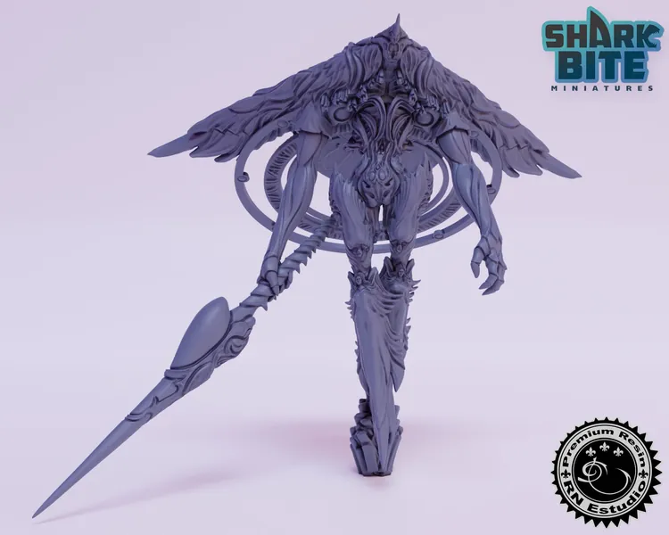 Classic JRPG Miniature Eden Prime, 32mm scale 3D printed Tabletop RPG for Dungeons & Dragons, Pathfinder, and more by RN Estudio
