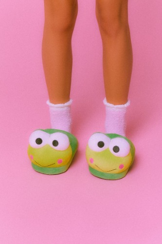 Hello Kitty & Friends Keroppi House Slippers | Forever 21
