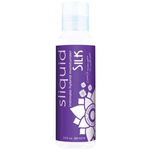 Sliquid SILK Non-Staining Silicone & Water-Based Lubricant - 2oz Bottle