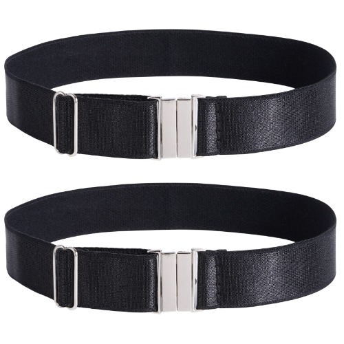 Moon Wood Plus Size Thigh Garter Belt, Adjustable High Elastic Garter Belt - Black