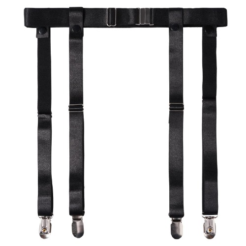 Women's Plus Size Thigh Garter Belts, Adjustable High Elastic Garter Belt and Stockings Set, Thigh High Stockings for Garter Belts - 