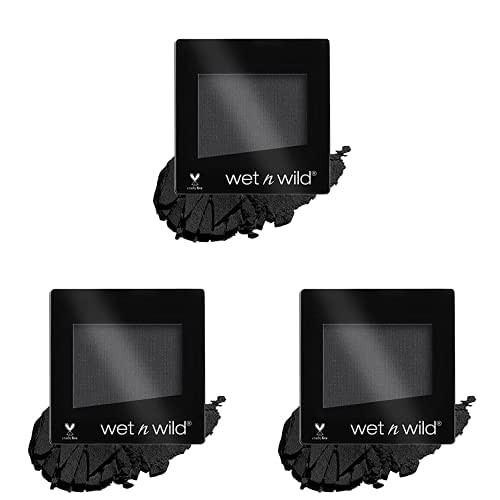 wet n wild Color Icon Matte Eyeshadow Single | High Pigment Long Lasting | Panther (347A) (Pack of 3) - 7- Panther - 1 Count (Pack of 3)