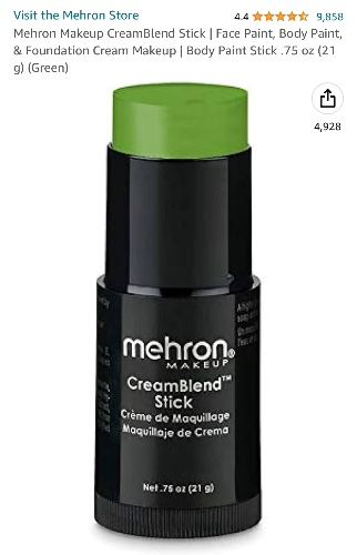Mehron Makeup CreamBlend Stick | Face Paint, Body Paint, & Foundation Cream Makeup | Body Paint Stick .75 oz (21 g) (Auguste) - Auguste - 0.75 Ounce (Pack of 1)