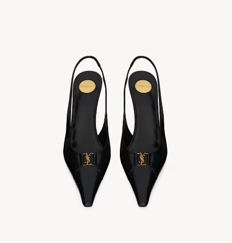 YSL black slingbacks 