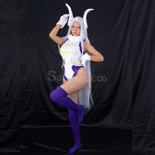 【In Stock】Anime My Hero Academia Cosplay Miruko Bodysuit Jumpsuit Cosplay Costume - S