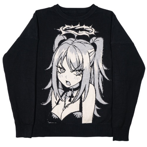 Ride Or Die Knitted Sweatshirt - Large