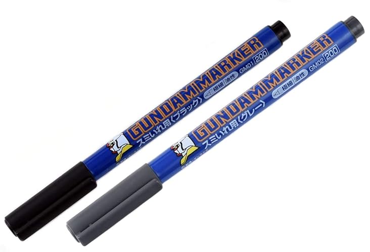 Gundam Gm01 Black Fine Line & Gm02 Gray Fine Line Value Set