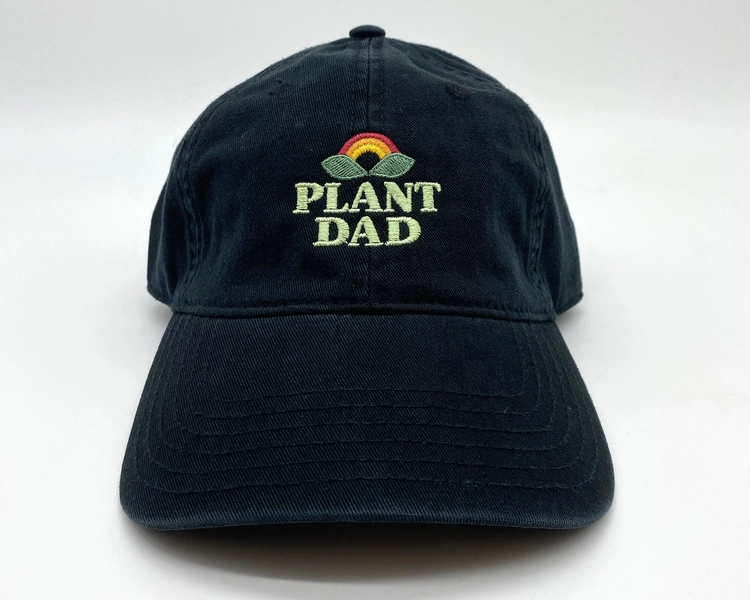 Plant Dad -  Dad Hat Style for Plant Lover - Black or Dark Green