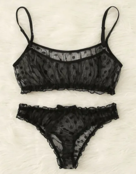 Polka Dot Lingerie Set