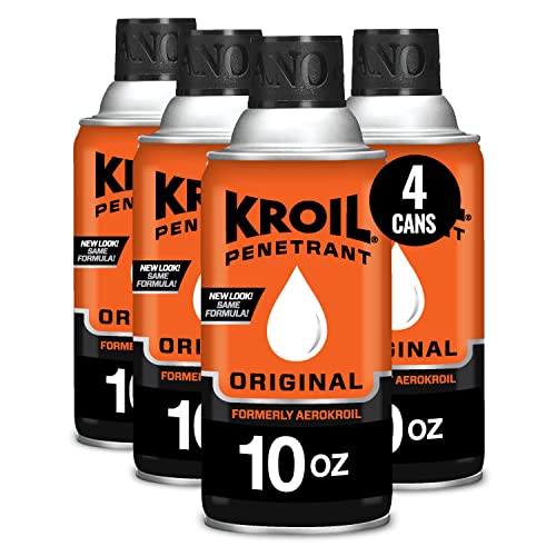 KROIL Penetrating Oil (Aerokroil), 10 oz. Aerosol, Pack of 4