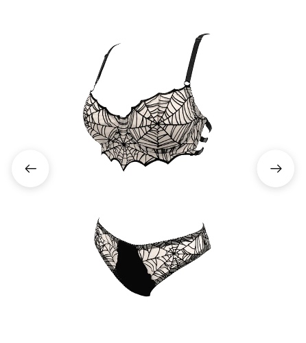 Spiderweb lingerie set 
