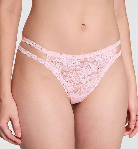 PINK Lace Thong Panty