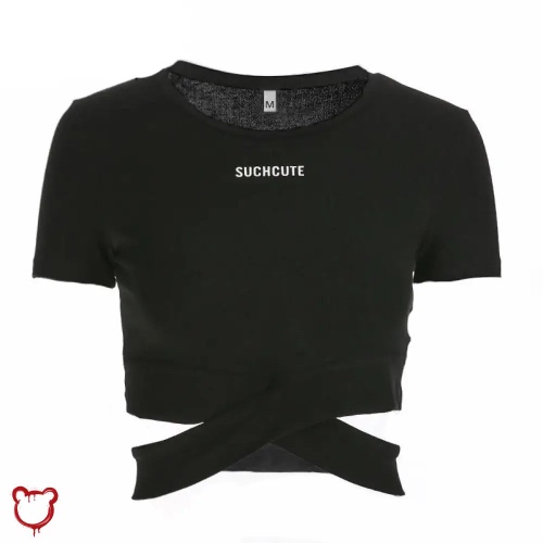 Anthem Gothic Crop Tee - black / M