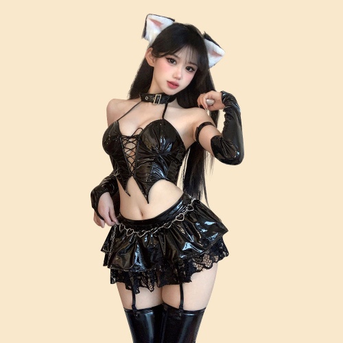 Seductive Misa Amane Anime Costume - Cat Costume / M